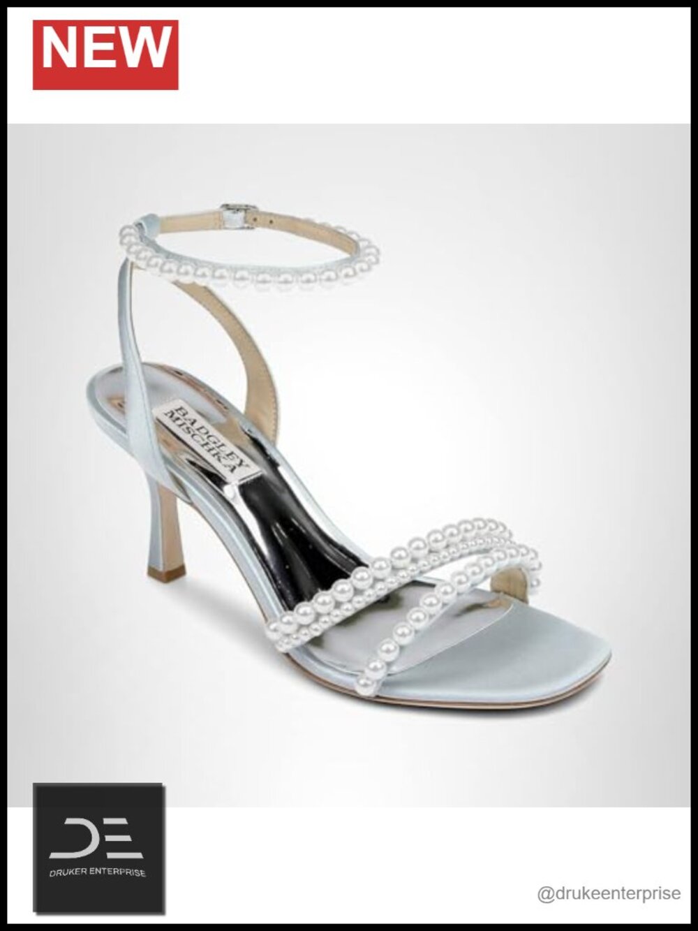 Badgley Mischka Flame Rhinestone Kitten Heels - Women's Dress Sandals -